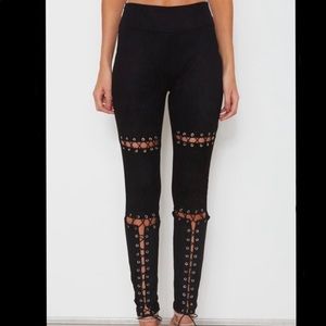 Raven Suede Pants